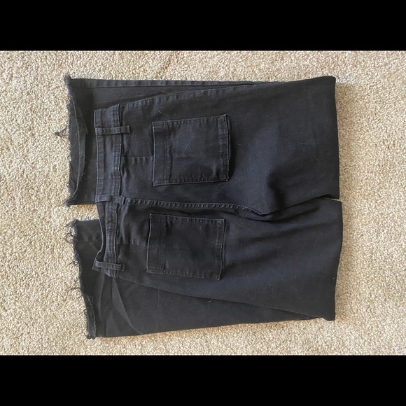 Black high waisted straight leg jeans - Picture 3 of 3